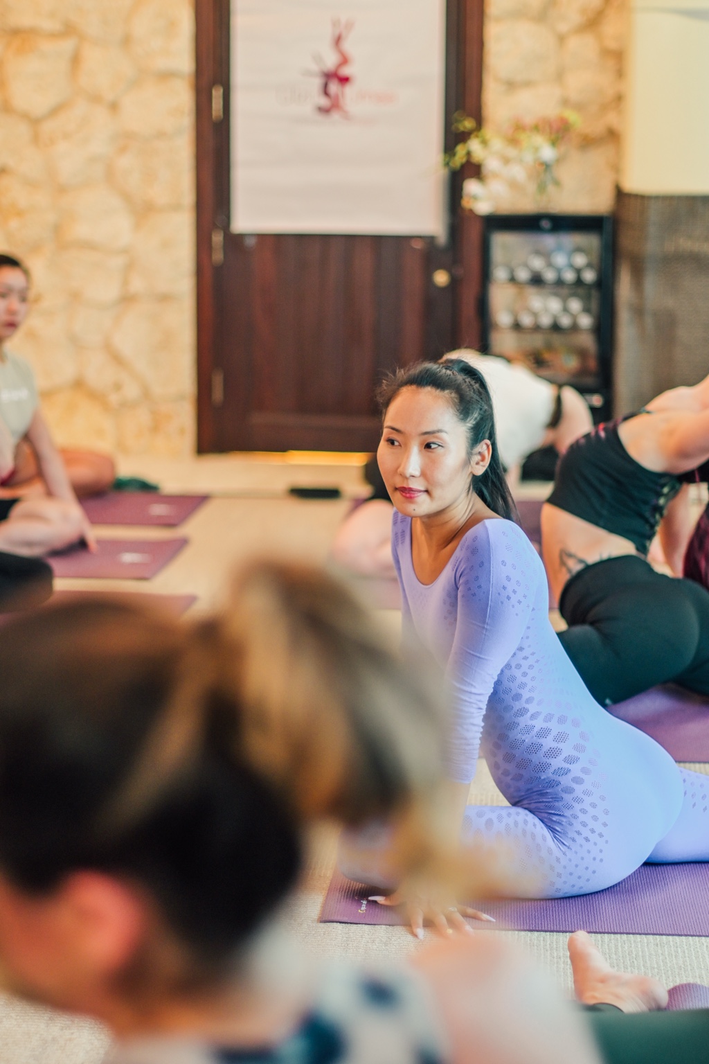 Ulzii coaching students during a previous retreat